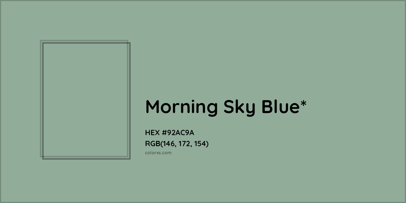 HEX #92AC9A Color Name, Color Code, Palettes, Similar Paints, Images