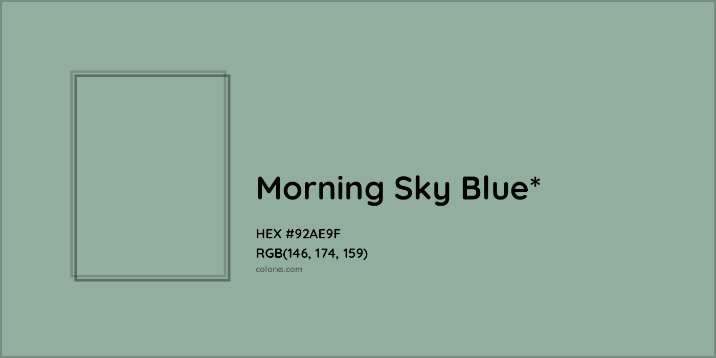 HEX #92AE9F Color Name, Color Code, Palettes, Similar Paints, Images