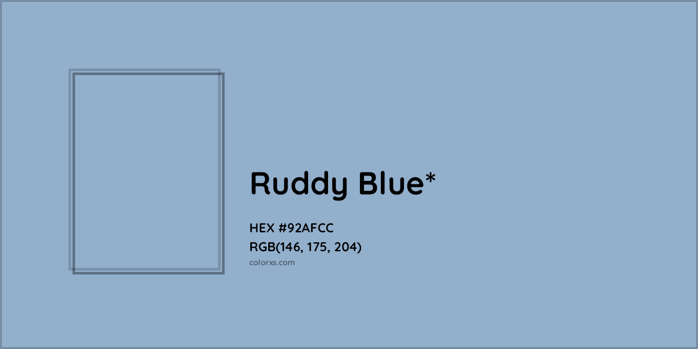 HEX #92AFCC Color Name, Color Code, Palettes, Similar Paints, Images