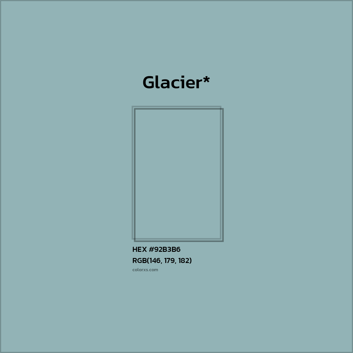 HEX #92B3B6 Color Name, Color Code, Palettes, Similar Paints, Images