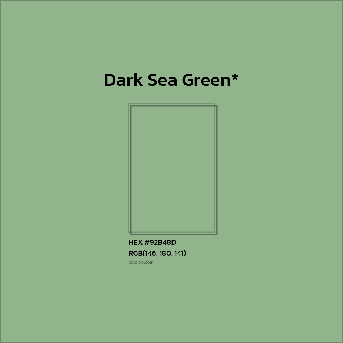 HEX #92B48D Color Name, Color Code, Palettes, Similar Paints, Images