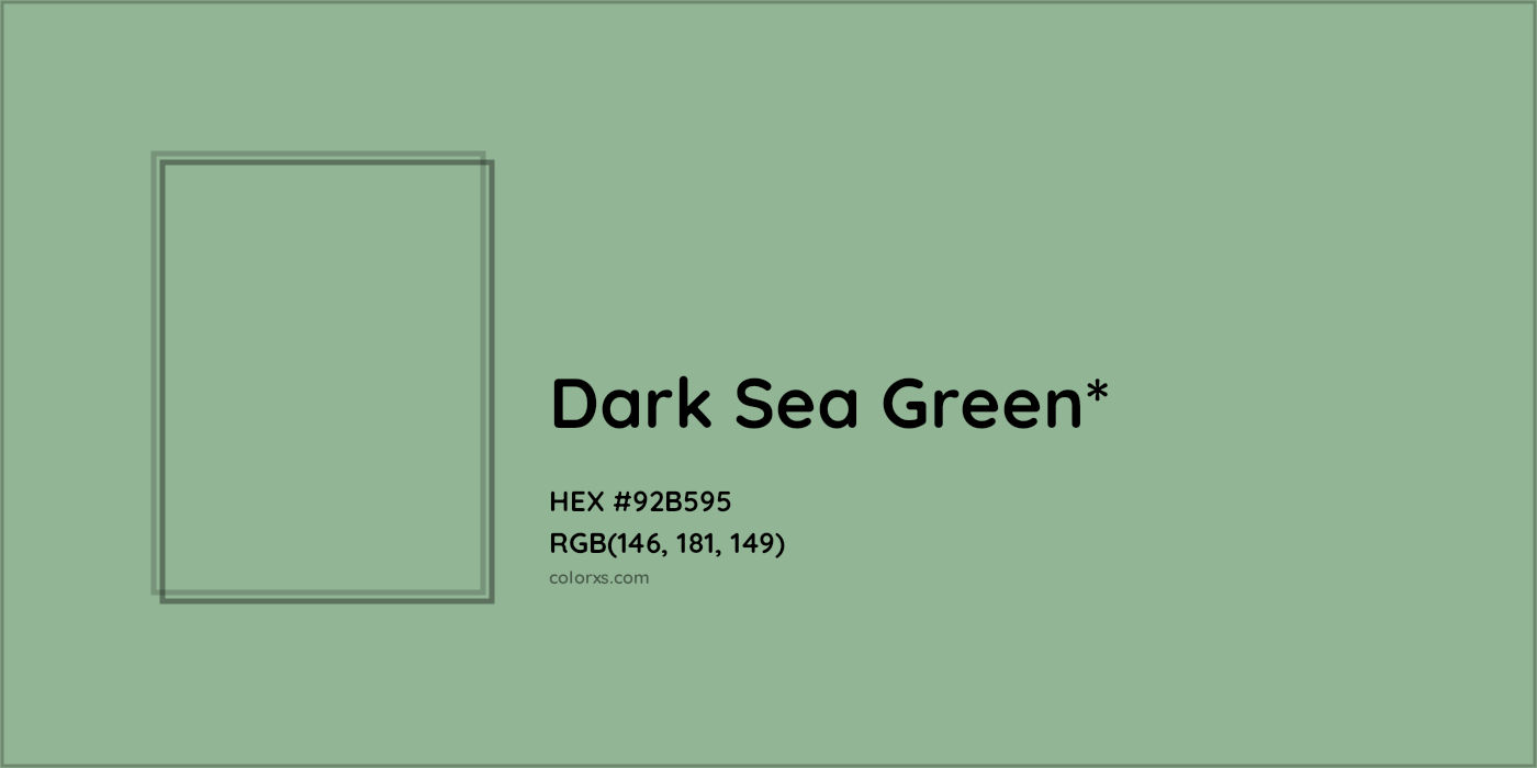 HEX #92B595 Color Name, Color Code, Palettes, Similar Paints, Images