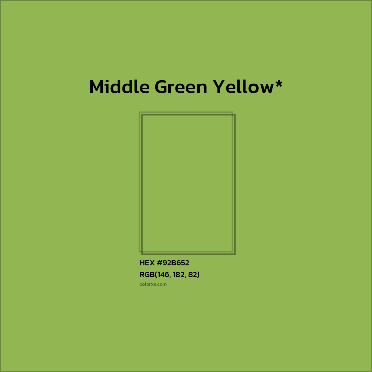 HEX #92B652 Color Name, Color Code, Palettes, Similar Paints, Images