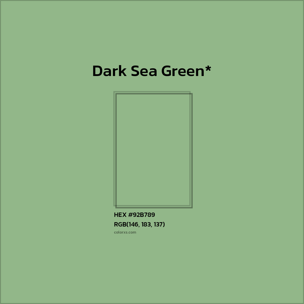 HEX #92B789 Color Name, Color Code, Palettes, Similar Paints, Images