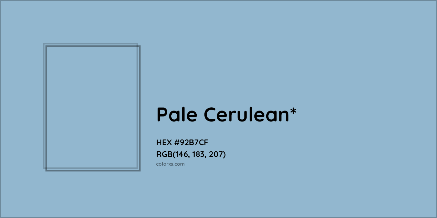 HEX #92B7CF Color Name, Color Code, Palettes, Similar Paints, Images