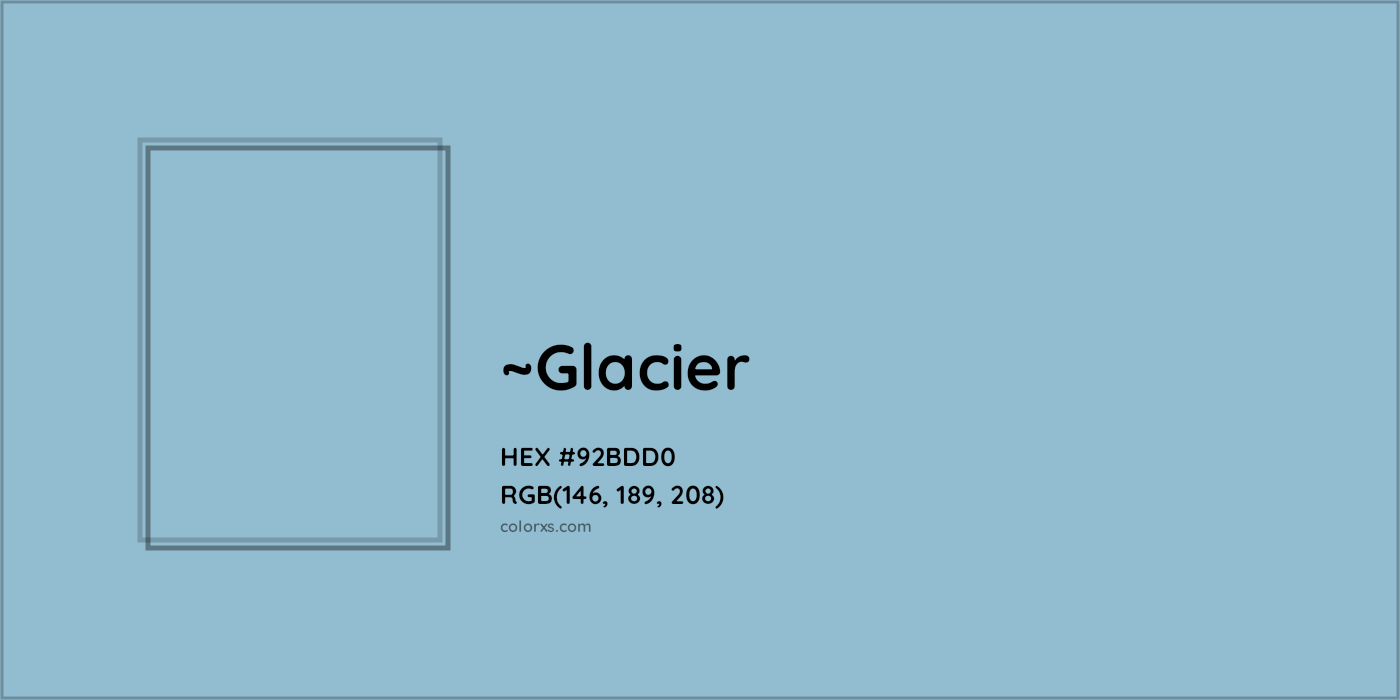HEX #92BDD0 Color Name, Color Code, Palettes, Similar Paints, Images
