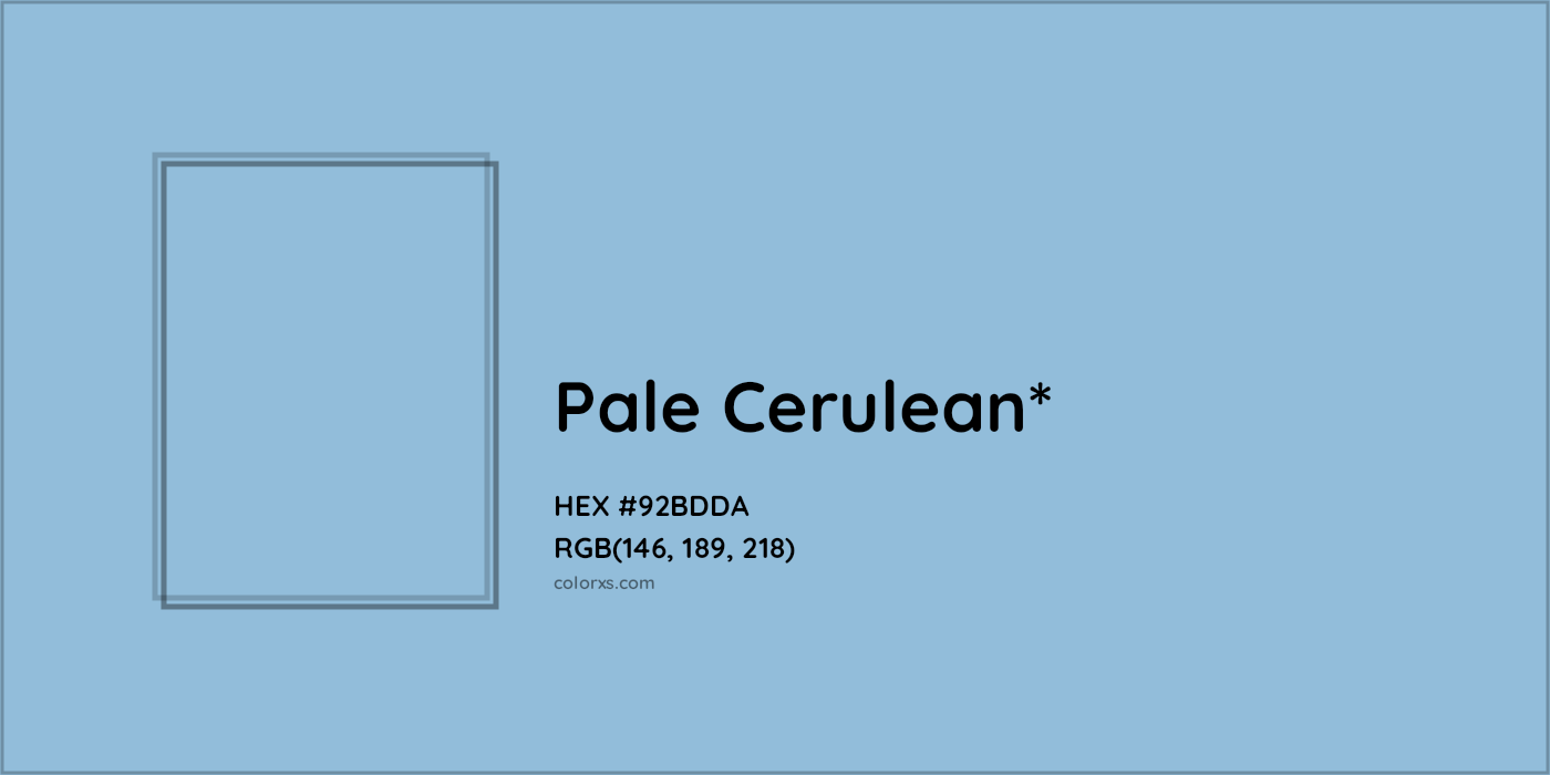 HEX #92BDDA Color Name, Color Code, Palettes, Similar Paints, Images