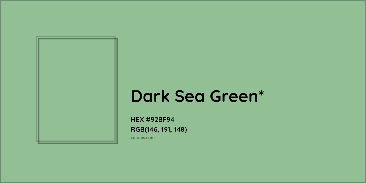 HEX #92BF94 Color Name, Color Code, Palettes, Similar Paints, Images