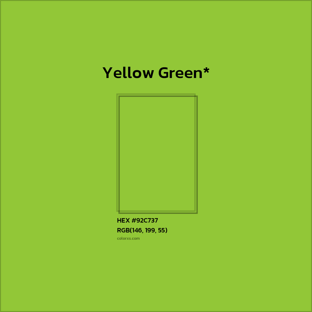 HEX #92C737 Color Name, Color Code, Palettes, Similar Paints, Images