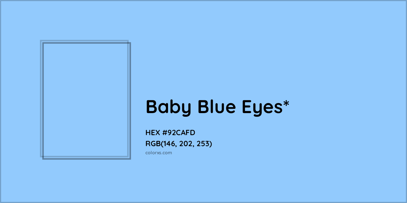 HEX #92CAFD Color Name, Color Code, Palettes, Similar Paints, Images