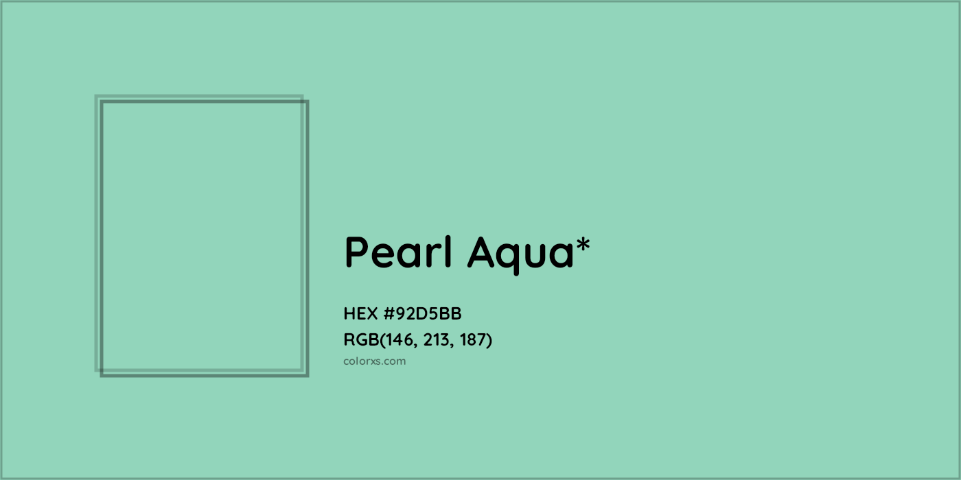 HEX #92D5BB Color Name, Color Code, Palettes, Similar Paints, Images