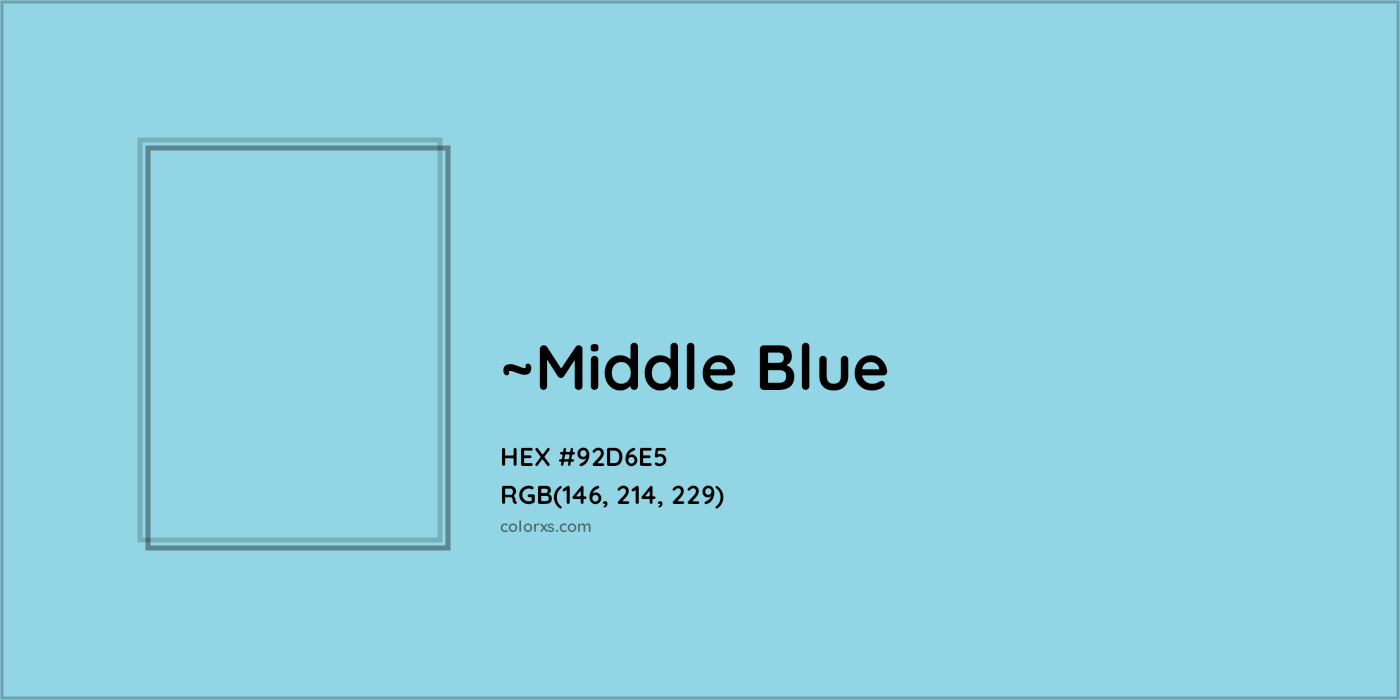 HEX #92D6E5 Color Name, Color Code, Palettes, Similar Paints, Images