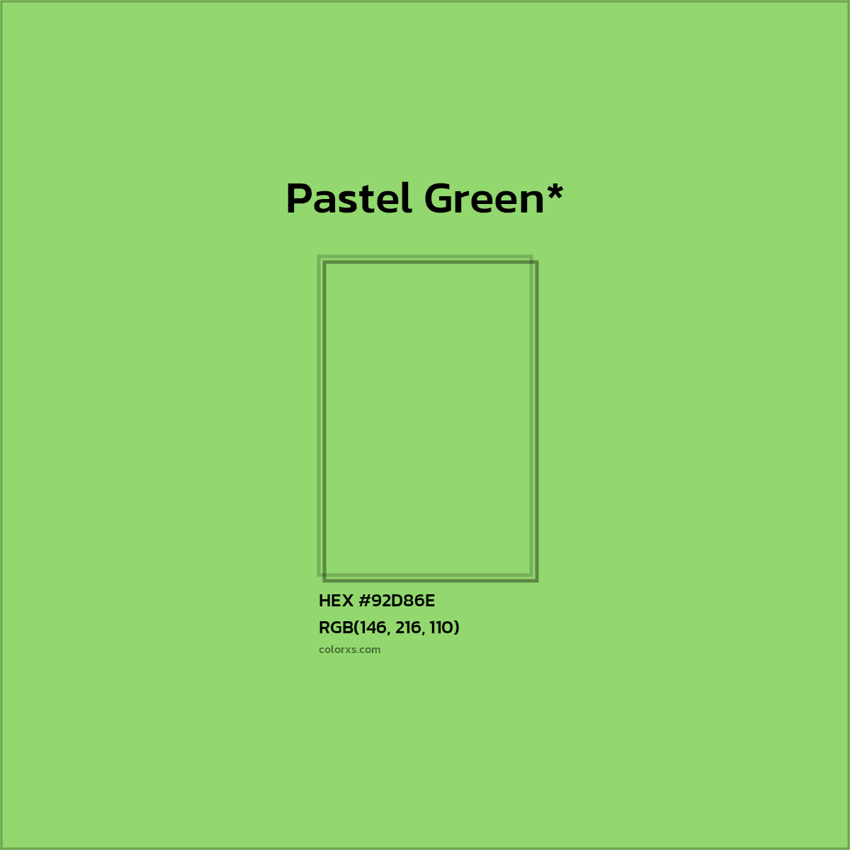 HEX #92D86E Color Name, Color Code, Palettes, Similar Paints, Images