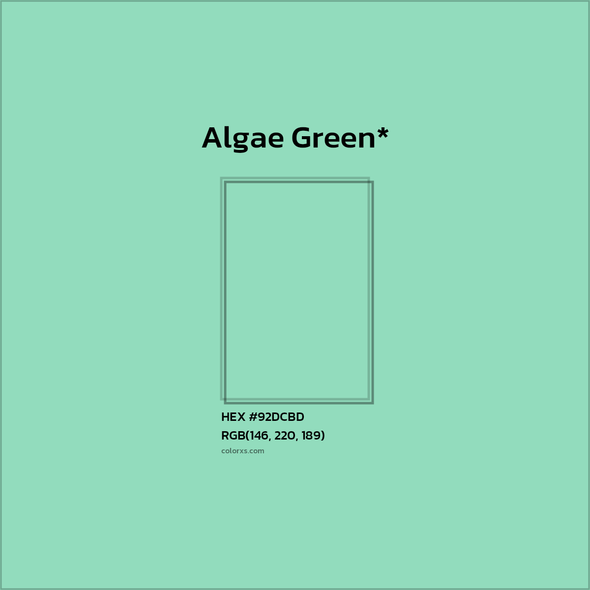 HEX #92DCBD Color Name, Color Code, Palettes, Similar Paints, Images