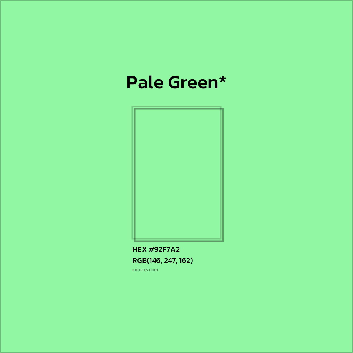 HEX #92F7A2 Color Name, Color Code, Palettes, Similar Paints, Images