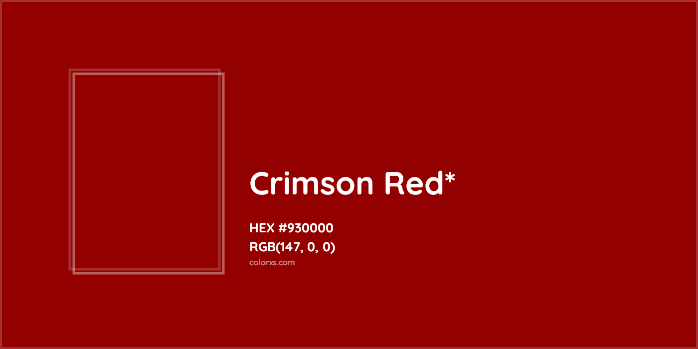 HEX #930000 Color Name, Color Code, Palettes, Similar Paints, Images