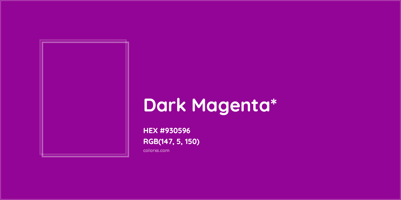 HEX #930596 Color Name, Color Code, Palettes, Similar Paints, Images
