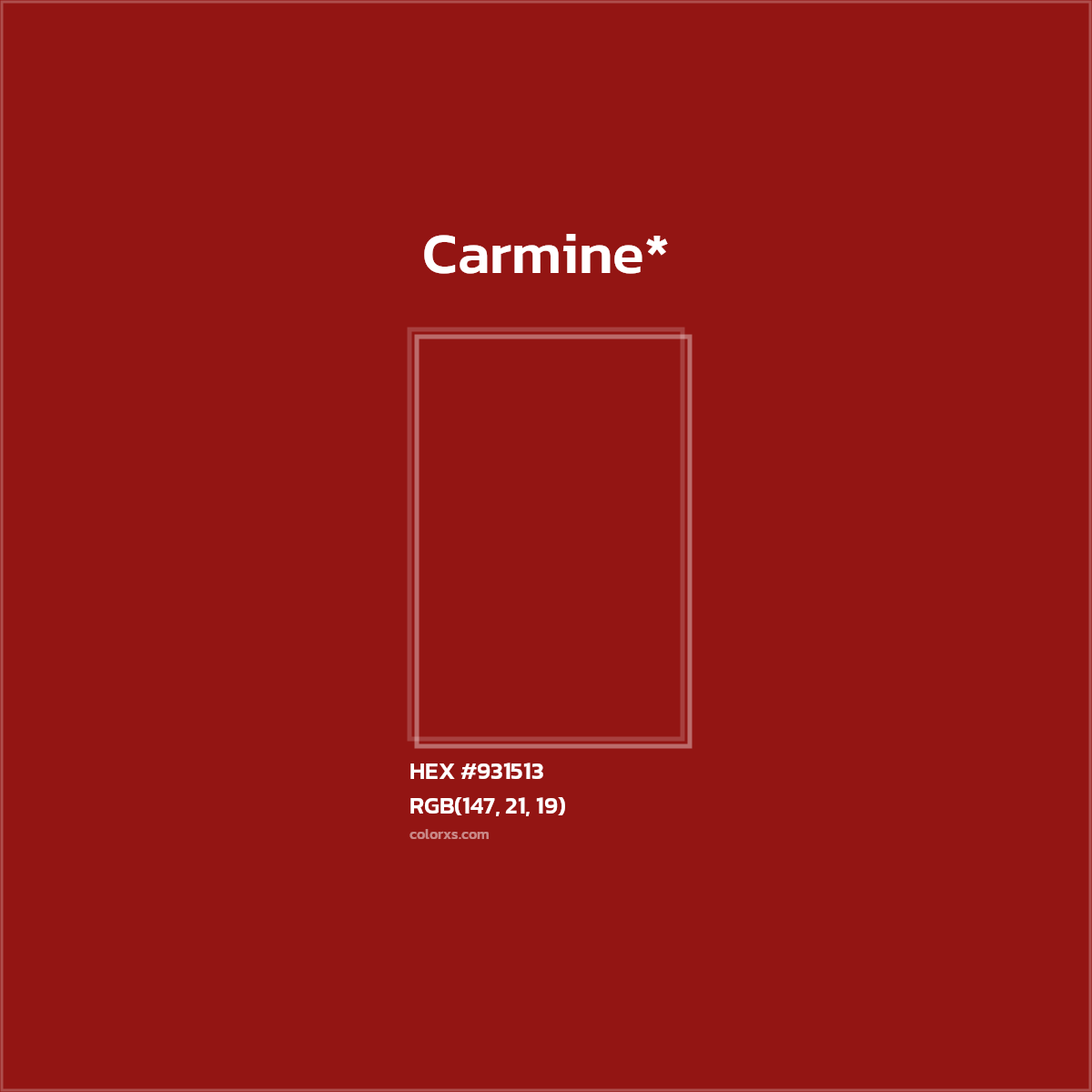 HEX #931513 Color Name, Color Code, Palettes, Similar Paints, Images