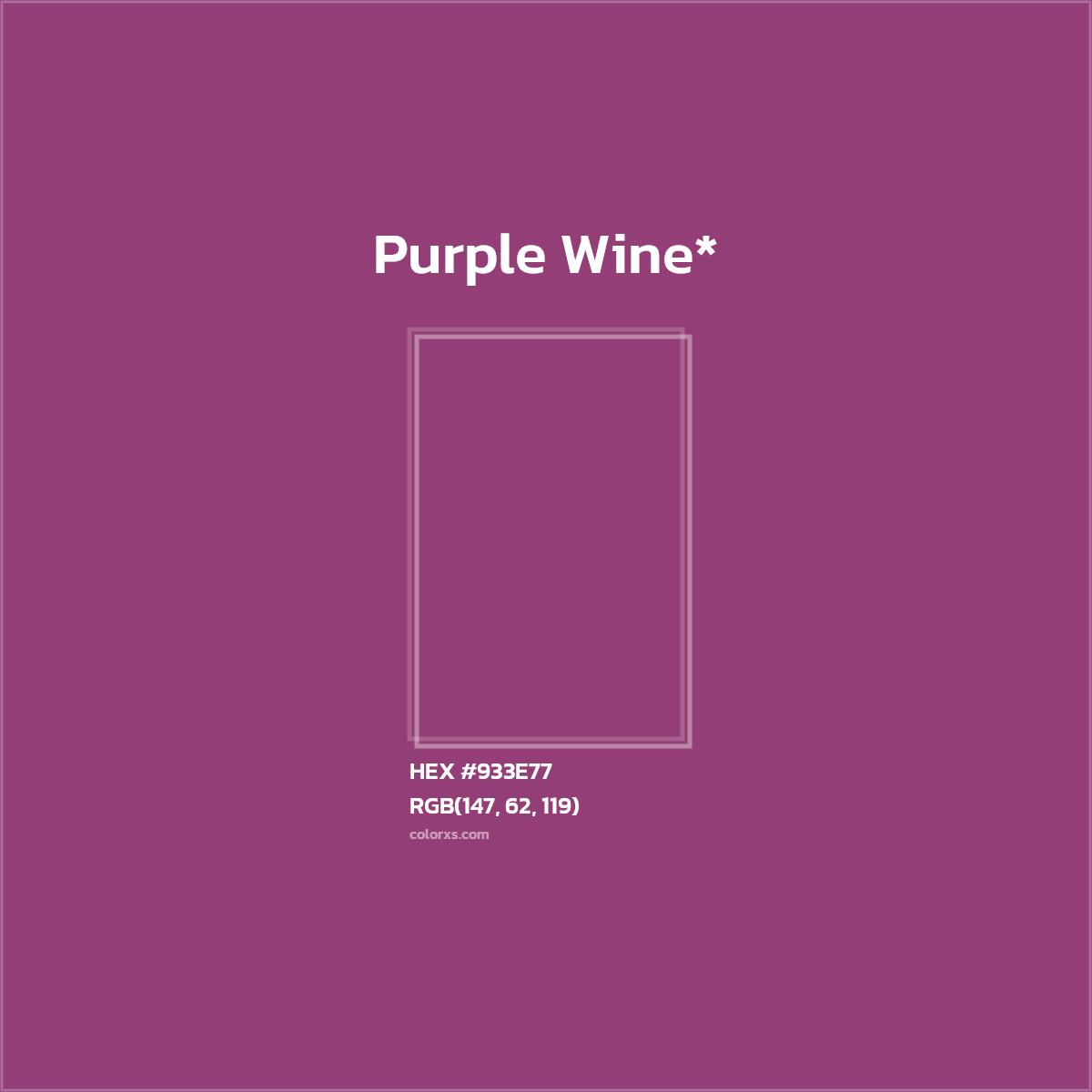 HEX #933E77 Color Name, Color Code, Palettes, Similar Paints, Images