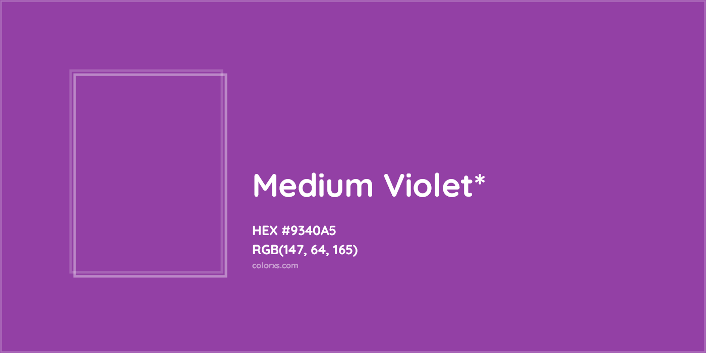 HEX #9340A5 Color Name, Color Code, Palettes, Similar Paints, Images