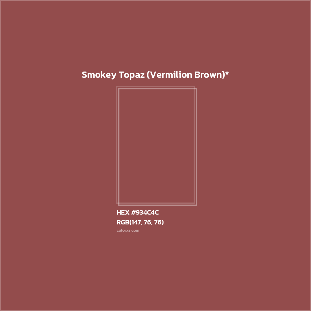 HEX #934C4C Color Name, Color Code, Palettes, Similar Paints, Images