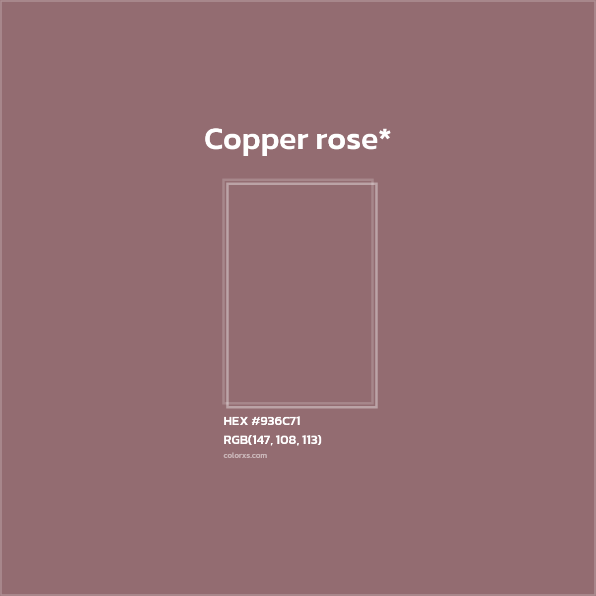 HEX #936C71 Color Name, Color Code, Palettes, Similar Paints, Images