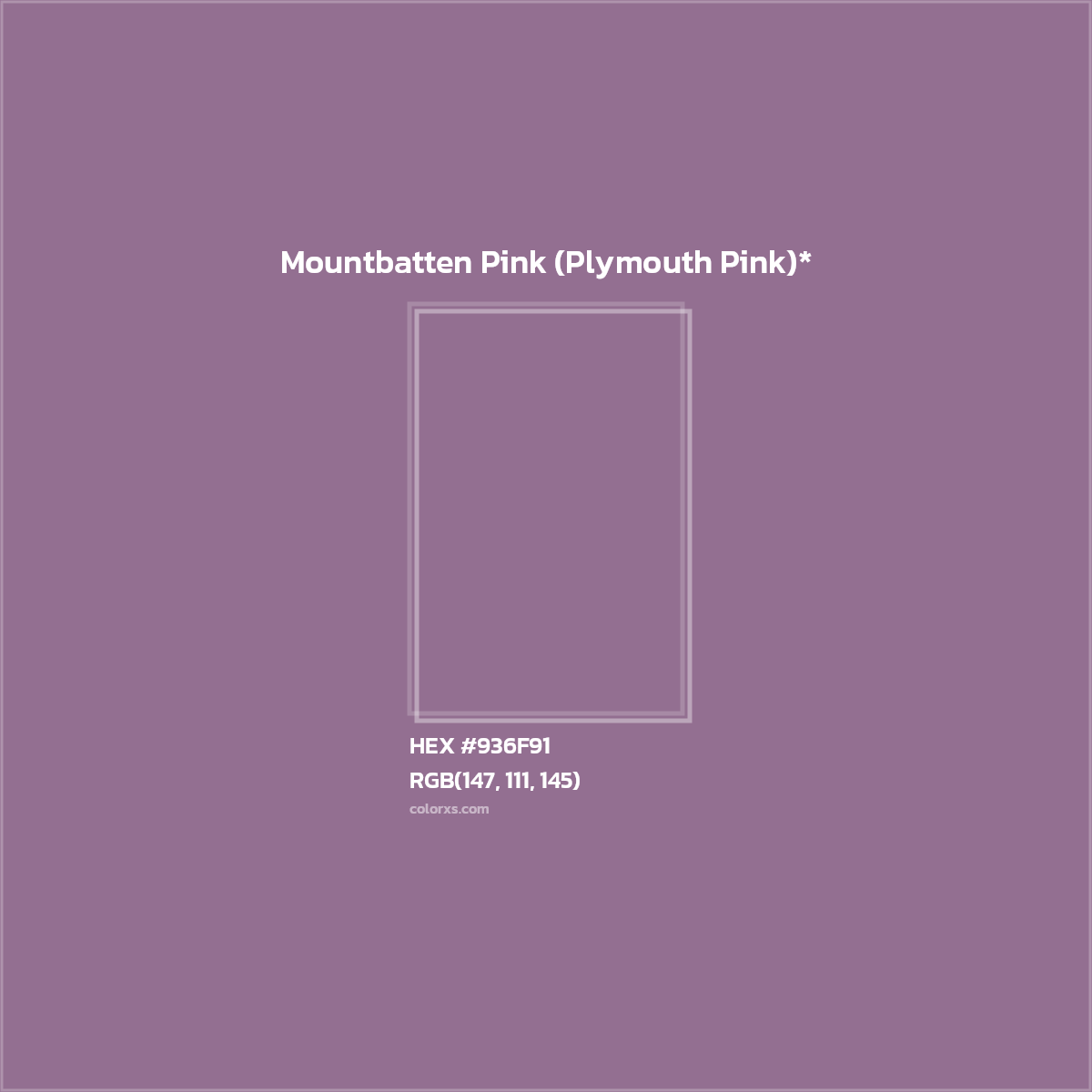 HEX #936F91 Color Name, Color Code, Palettes, Similar Paints, Images
