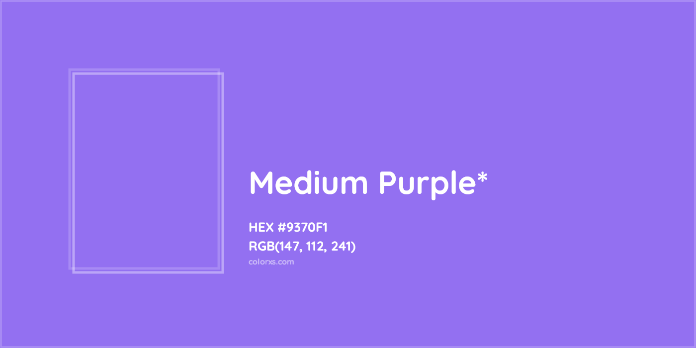 HEX #9370F1 Color Name, Color Code, Palettes, Similar Paints, Images