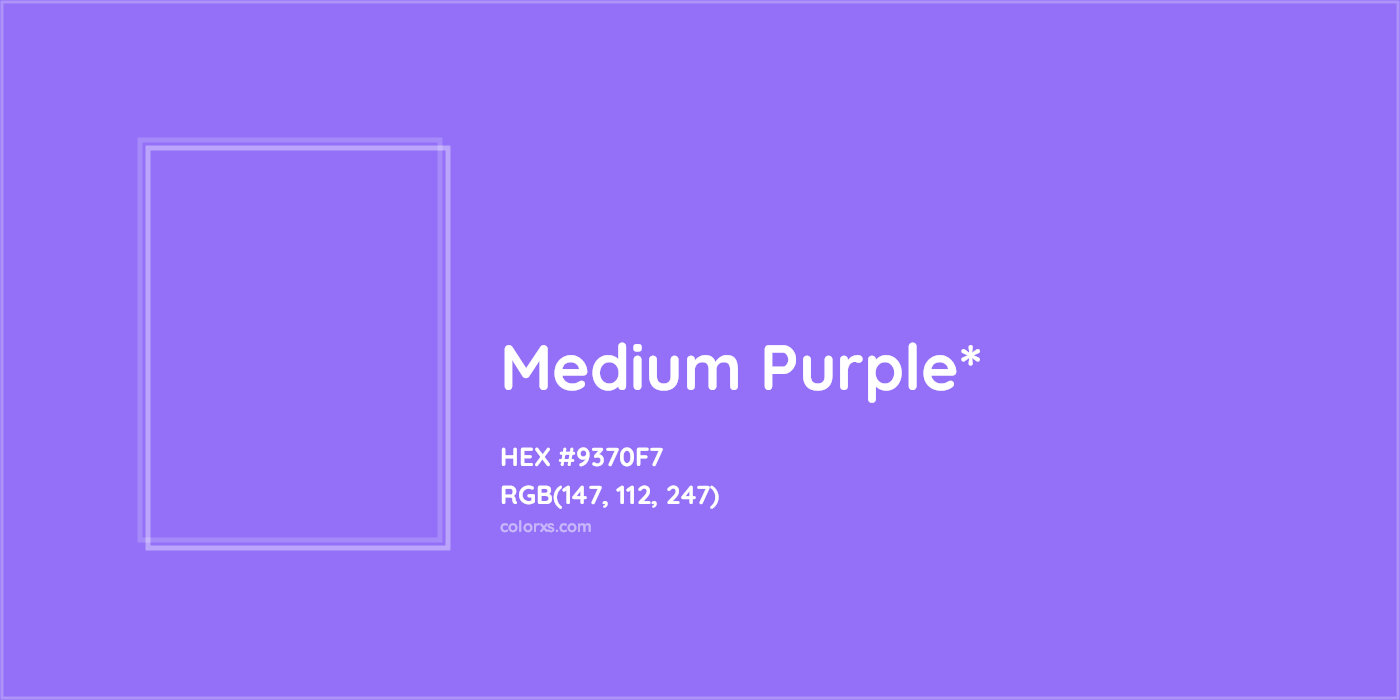 HEX #9370F7 Color Name, Color Code, Palettes, Similar Paints, Images