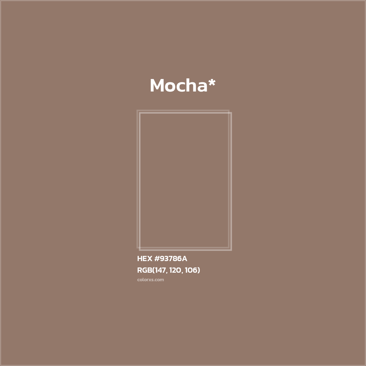 HEX #93786A Color Name, Color Code, Palettes, Similar Paints, Images