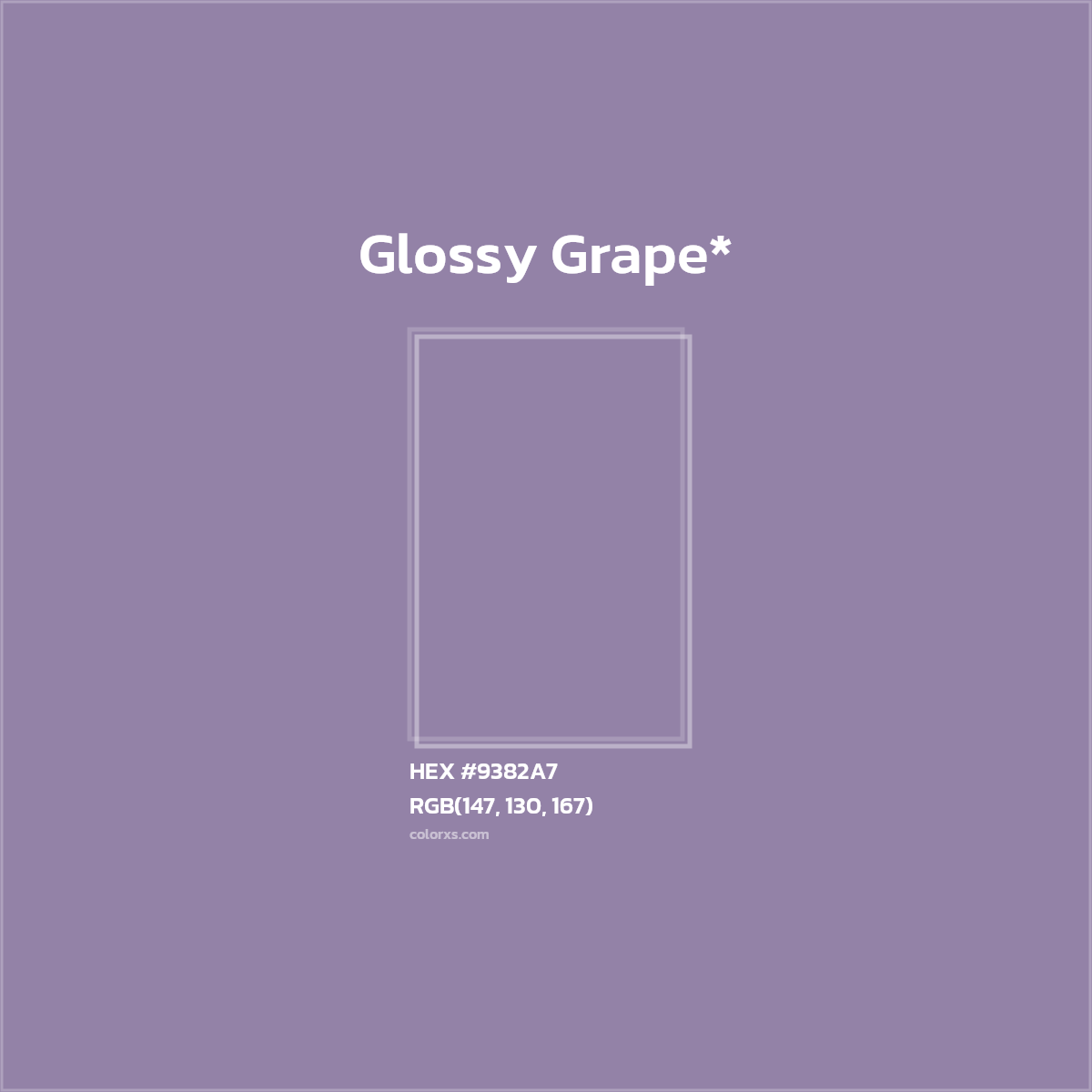 HEX #9382A7 Color Name, Color Code, Palettes, Similar Paints, Images