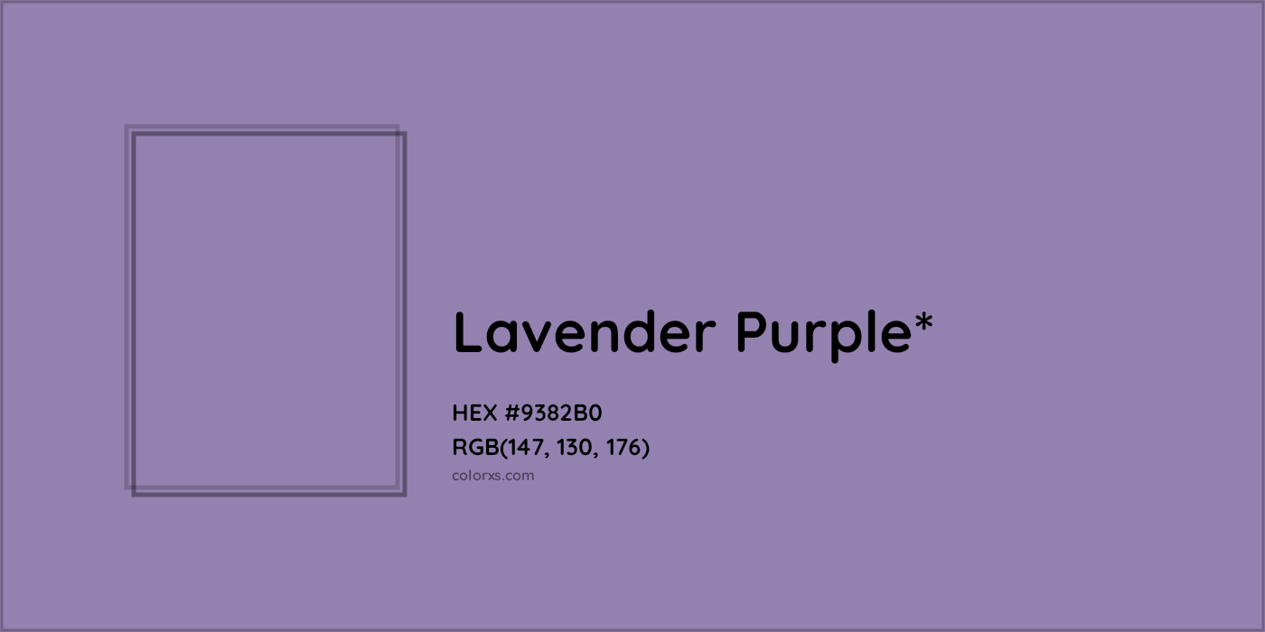 HEX #9382B0 Color Name, Color Code, Palettes, Similar Paints, Images