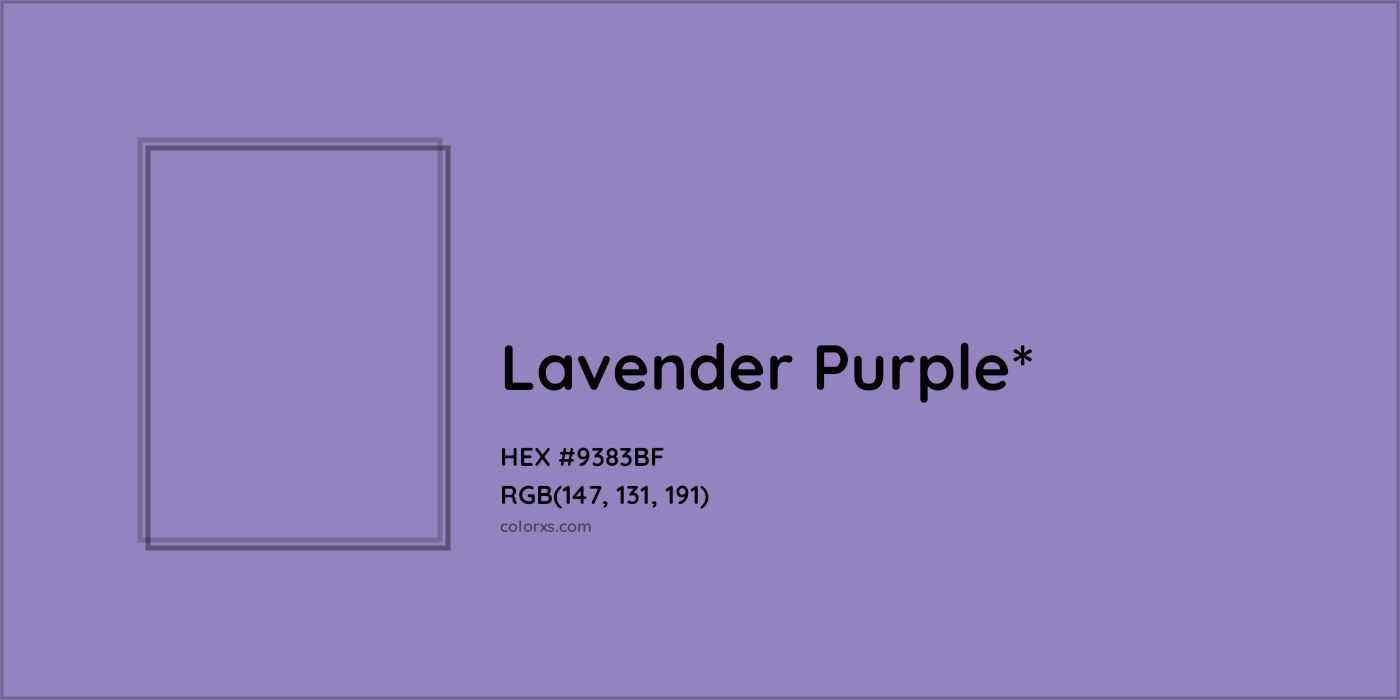 HEX #9383BF Color Name, Color Code, Palettes, Similar Paints, Images