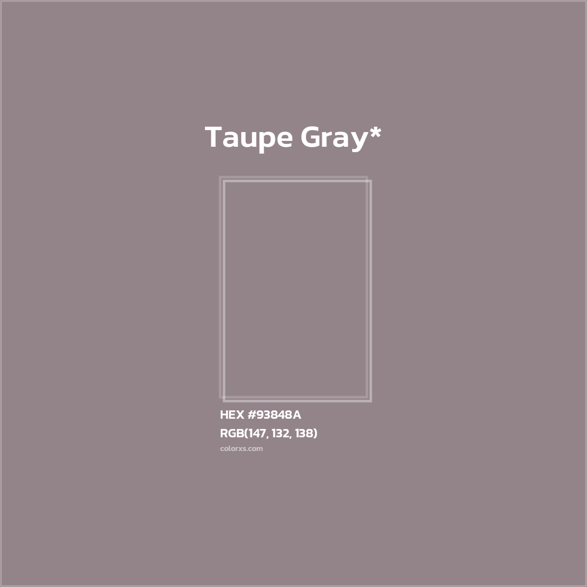 HEX #93848A Color Name, Color Code, Palettes, Similar Paints, Images