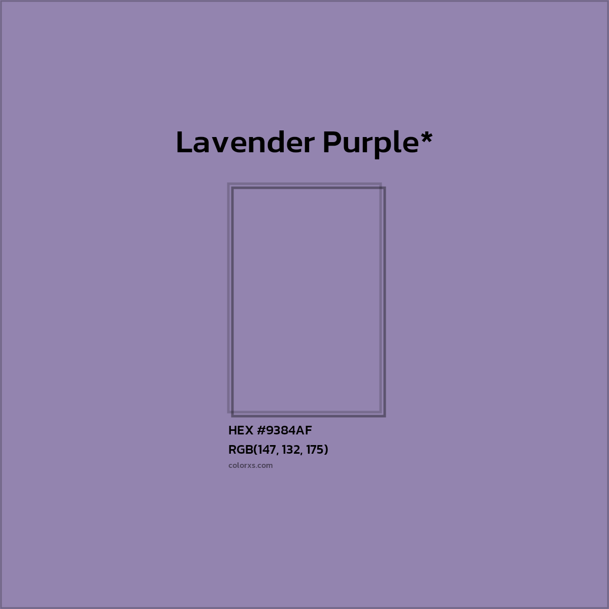 HEX #9384AF Color Name, Color Code, Palettes, Similar Paints, Images