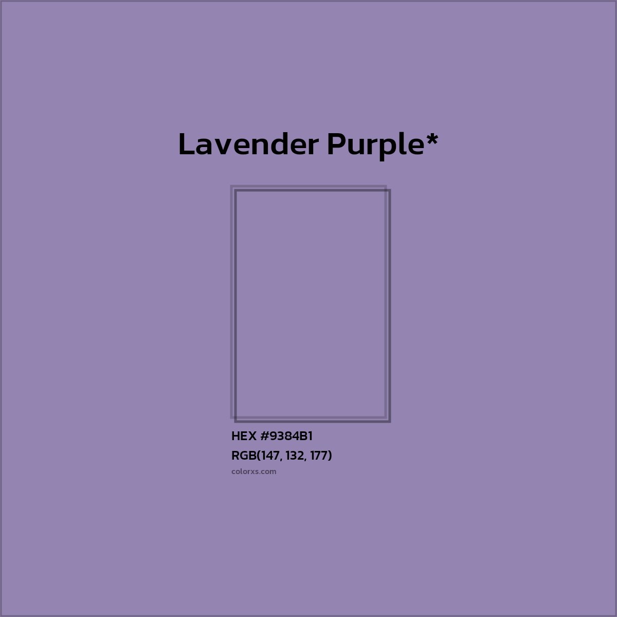 HEX #9384B1 Color Name, Color Code, Palettes, Similar Paints, Images