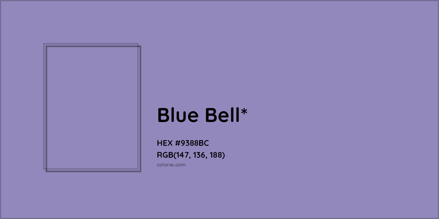 HEX #9388BC Color Name, Color Code, Palettes, Similar Paints, Images