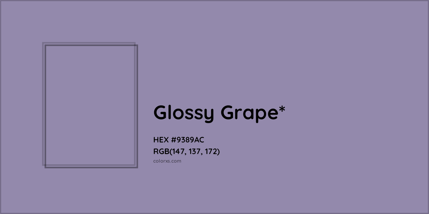 HEX #9389AC Color Name, Color Code, Palettes, Similar Paints, Images