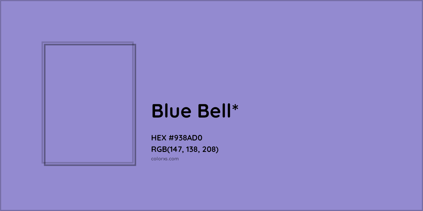 HEX #938AD0 Color Name, Color Code, Palettes, Similar Paints, Images