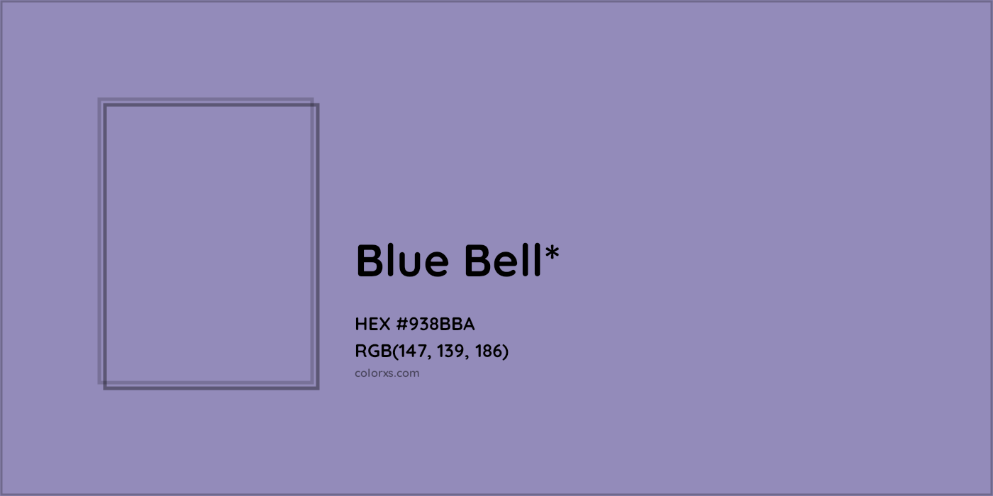 HEX #938BBA Color Name, Color Code, Palettes, Similar Paints, Images