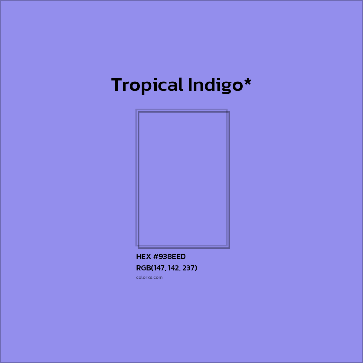 HEX #938EED Color Name, Color Code, Palettes, Similar Paints, Images
