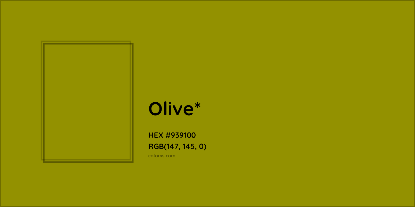 HEX #939100 Color Name, Color Code, Palettes, Similar Paints, Images