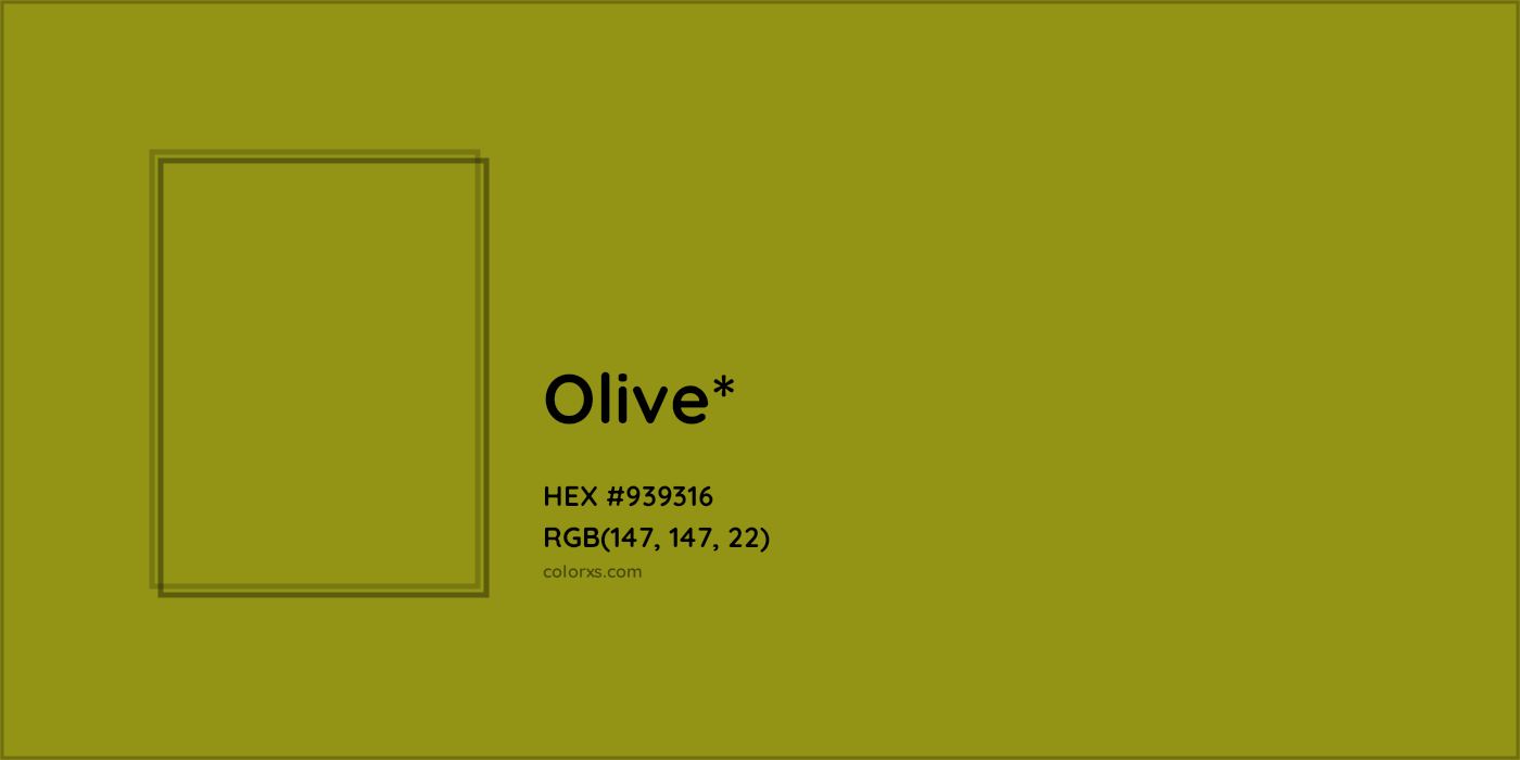 HEX #939316 Color Name, Color Code, Palettes, Similar Paints, Images