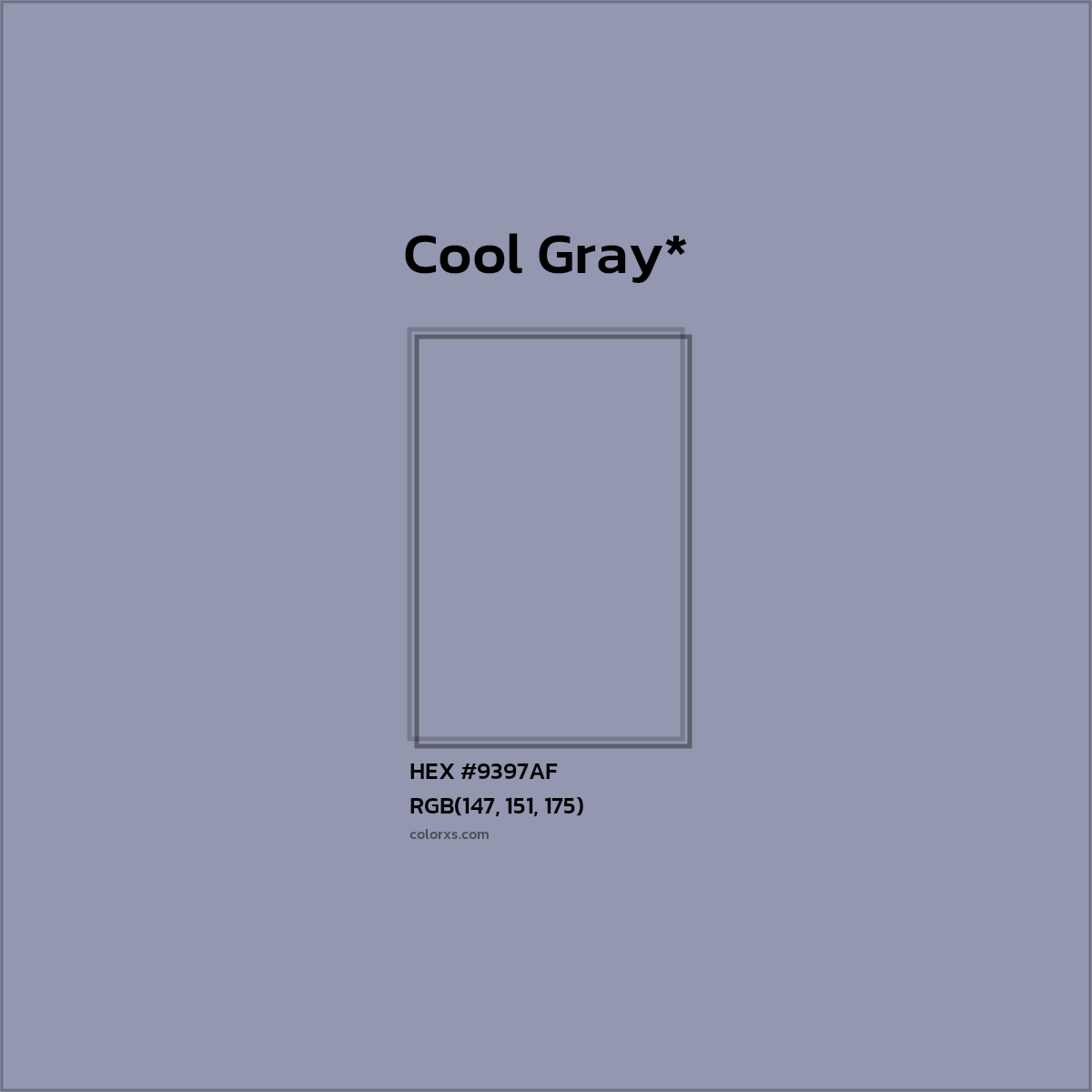 HEX #9397AF Color Name, Color Code, Palettes, Similar Paints, Images