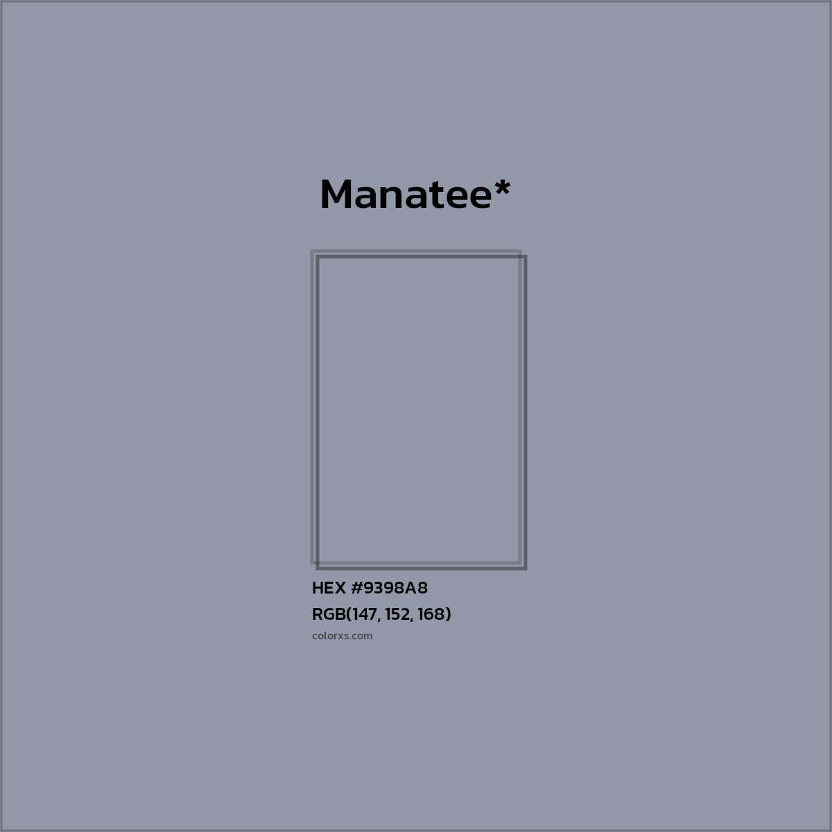 HEX #9398A8 Color Name, Color Code, Palettes, Similar Paints, Images