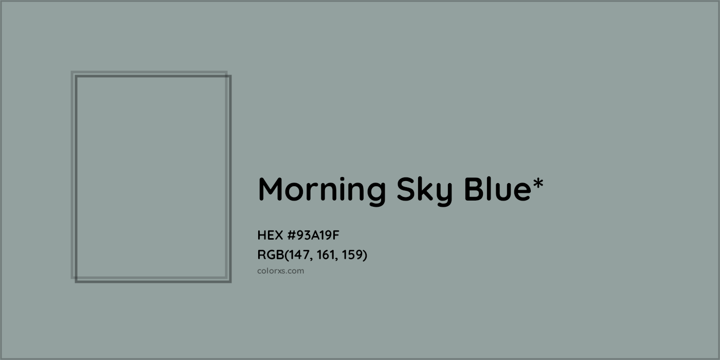 HEX #93A19F Color Name, Color Code, Palettes, Similar Paints, Images