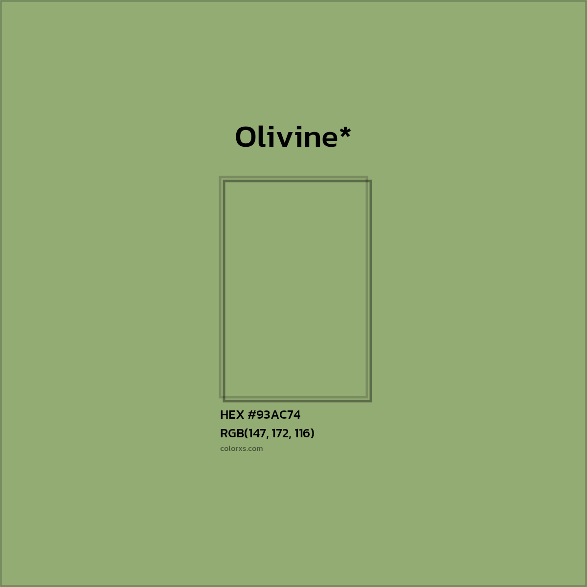HEX #93AC74 Color Name, Color Code, Palettes, Similar Paints, Images