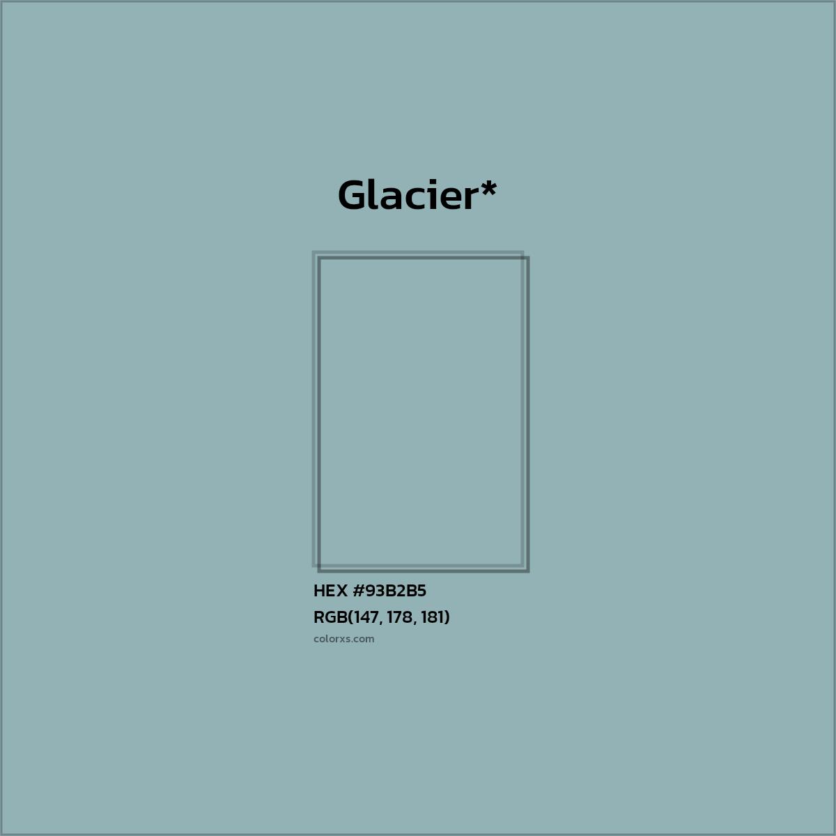 HEX #93B2B5 Color Name, Color Code, Palettes, Similar Paints, Images