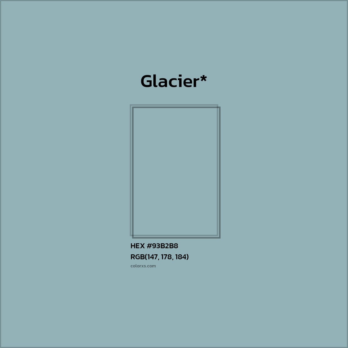 HEX #93B2B8 Color Name, Color Code, Palettes, Similar Paints, Images
