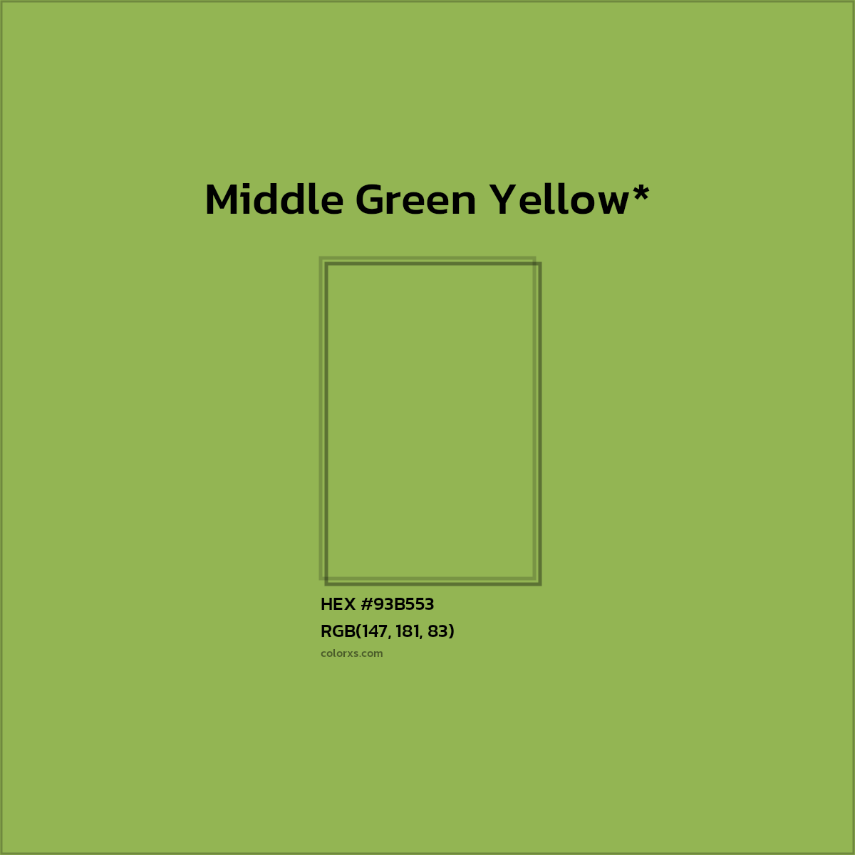 HEX #93B553 Color Name, Color Code, Palettes, Similar Paints, Images